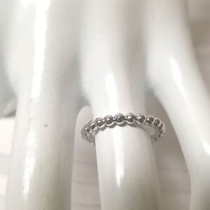 925 STERLING SILVER BEAD RING, Sz 6, NWOT